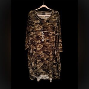 Camouflage Midi Dress